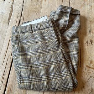 Jcrew Wool Plaid Pants